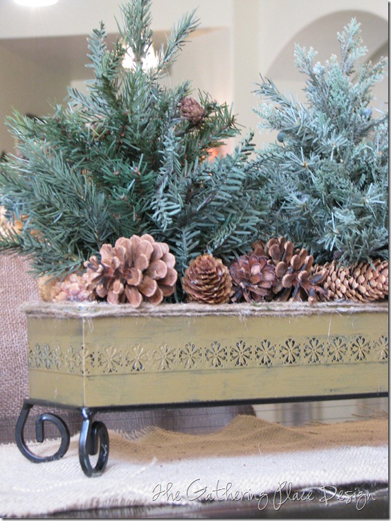 The Gathering Place Design: Easy Winter Centerpiece Update